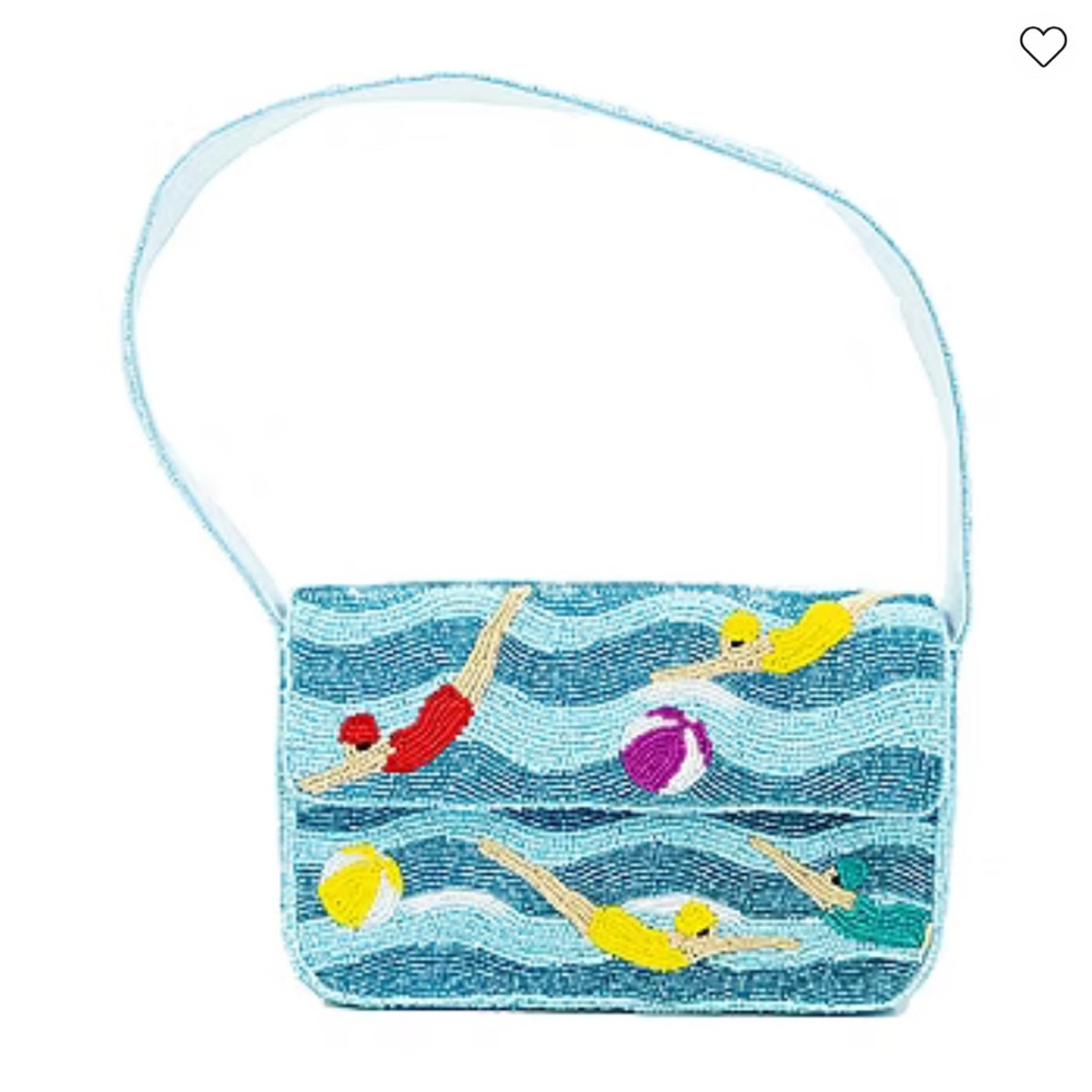 Sol and Mer Beaded Swimmer and Ocean-Inspired Shoulder Bag